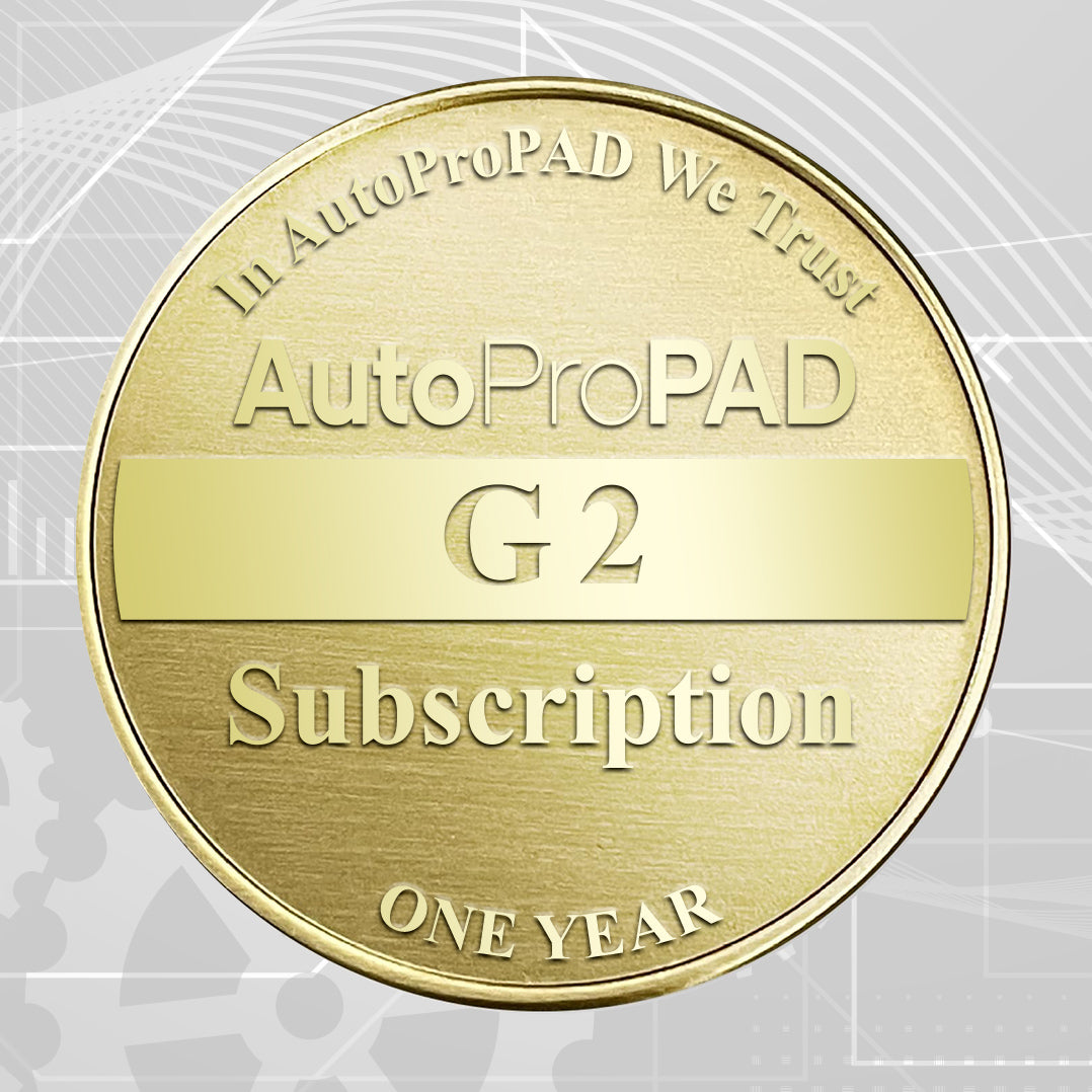 AutoProPAD G2 & G2 Turbo Annual Subscription [Updates, Server Access, Technical Support, & Extended Warranty]